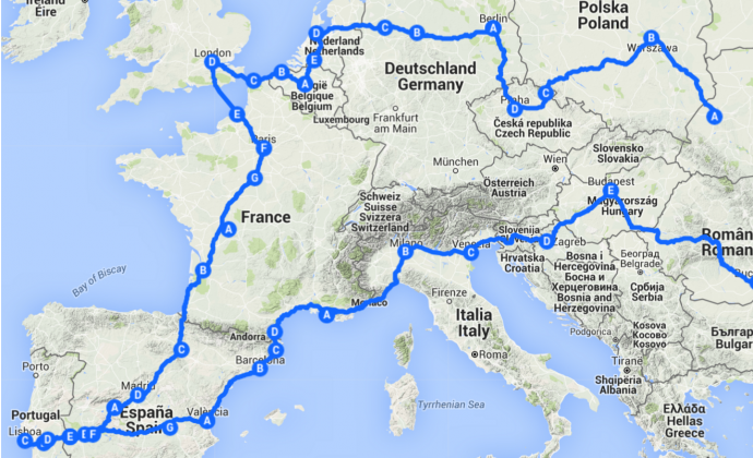 Через Европу на велосипеде